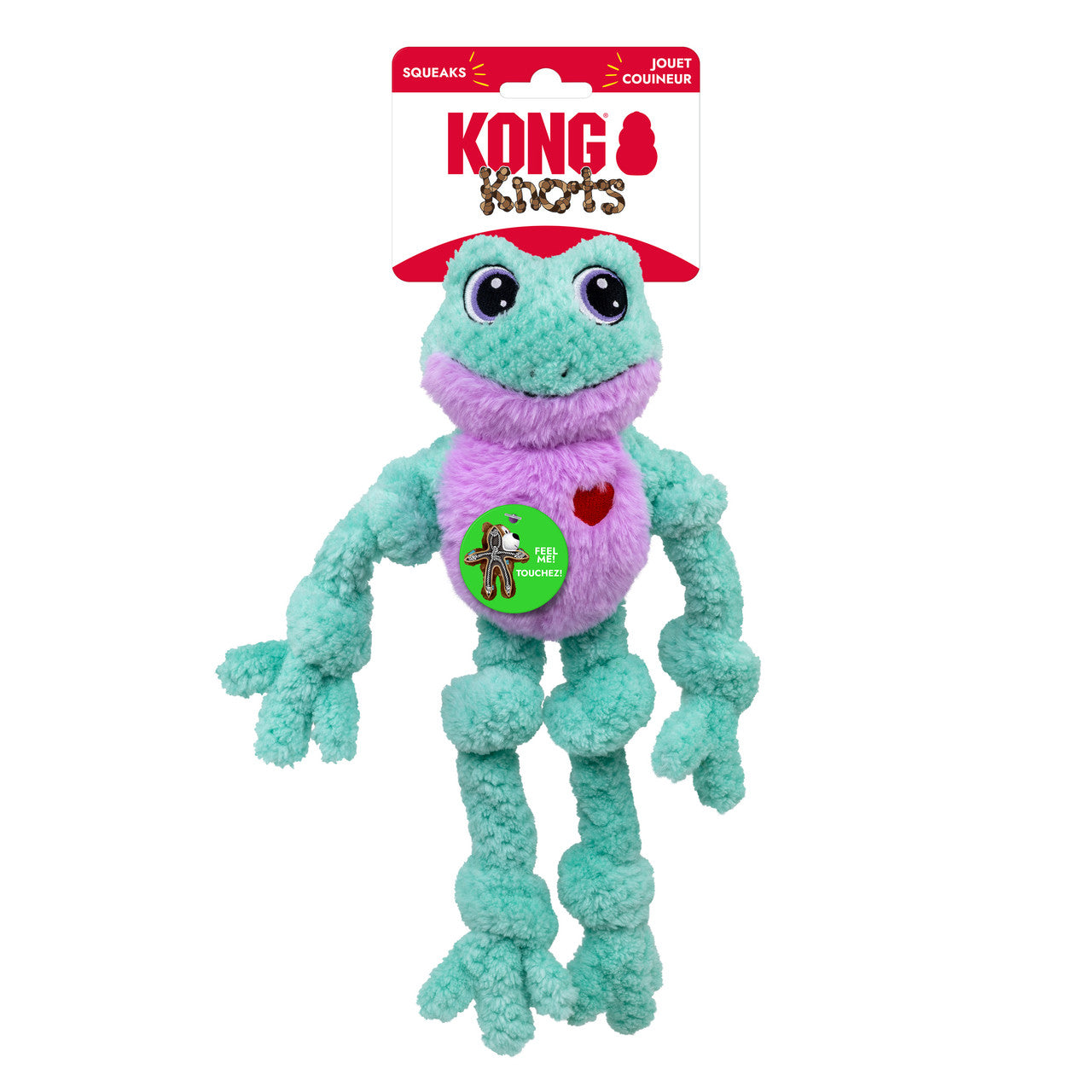 Valentines Knots Frog ,Mint  and Purple