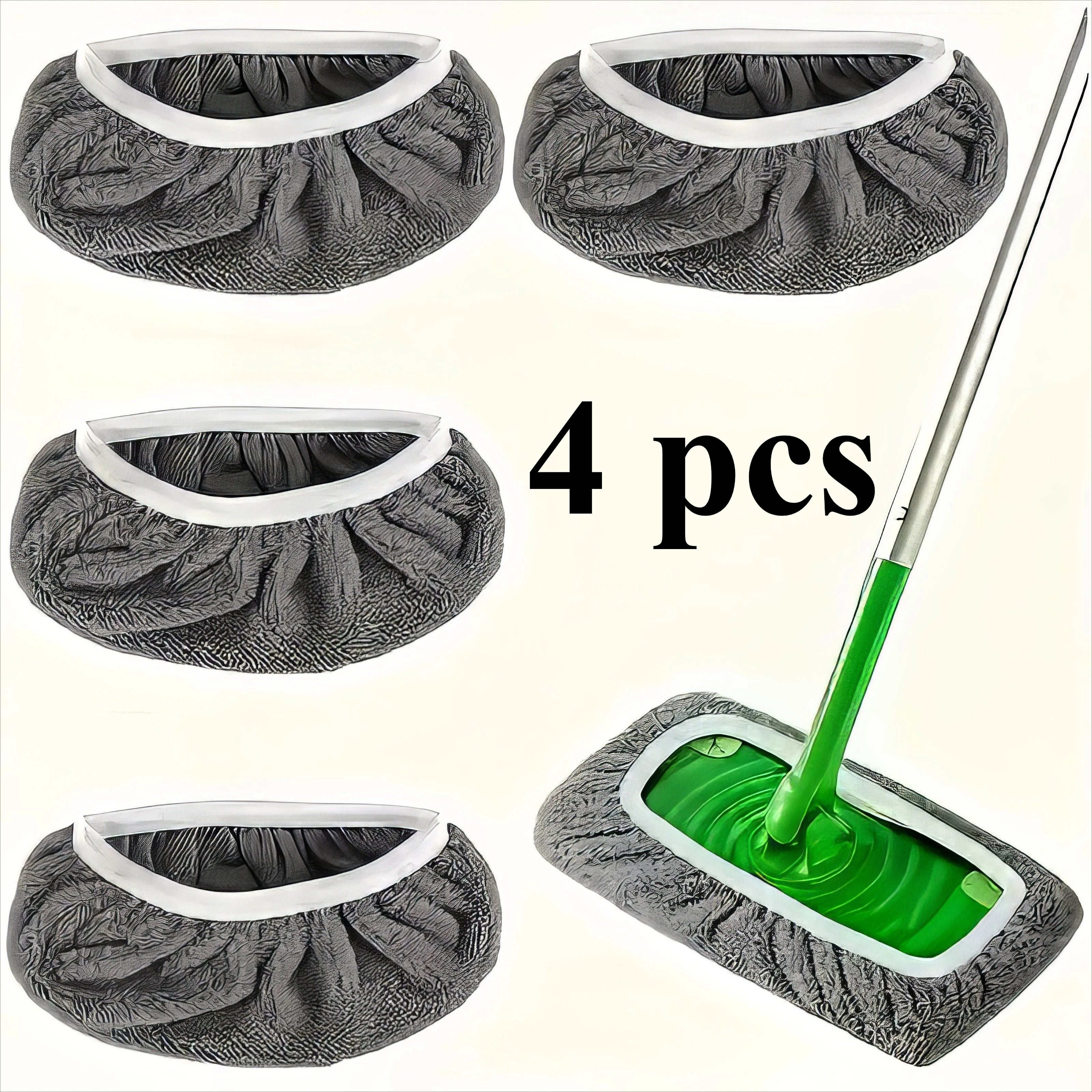 4pcs Mop Cloths Anti-Mold Highly Absorbent for Home Cleaning