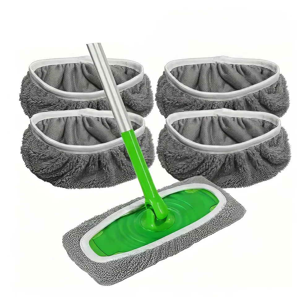 4pcs Mop Cloths Anti-Mold Highly Absorbent for Home Cleaning