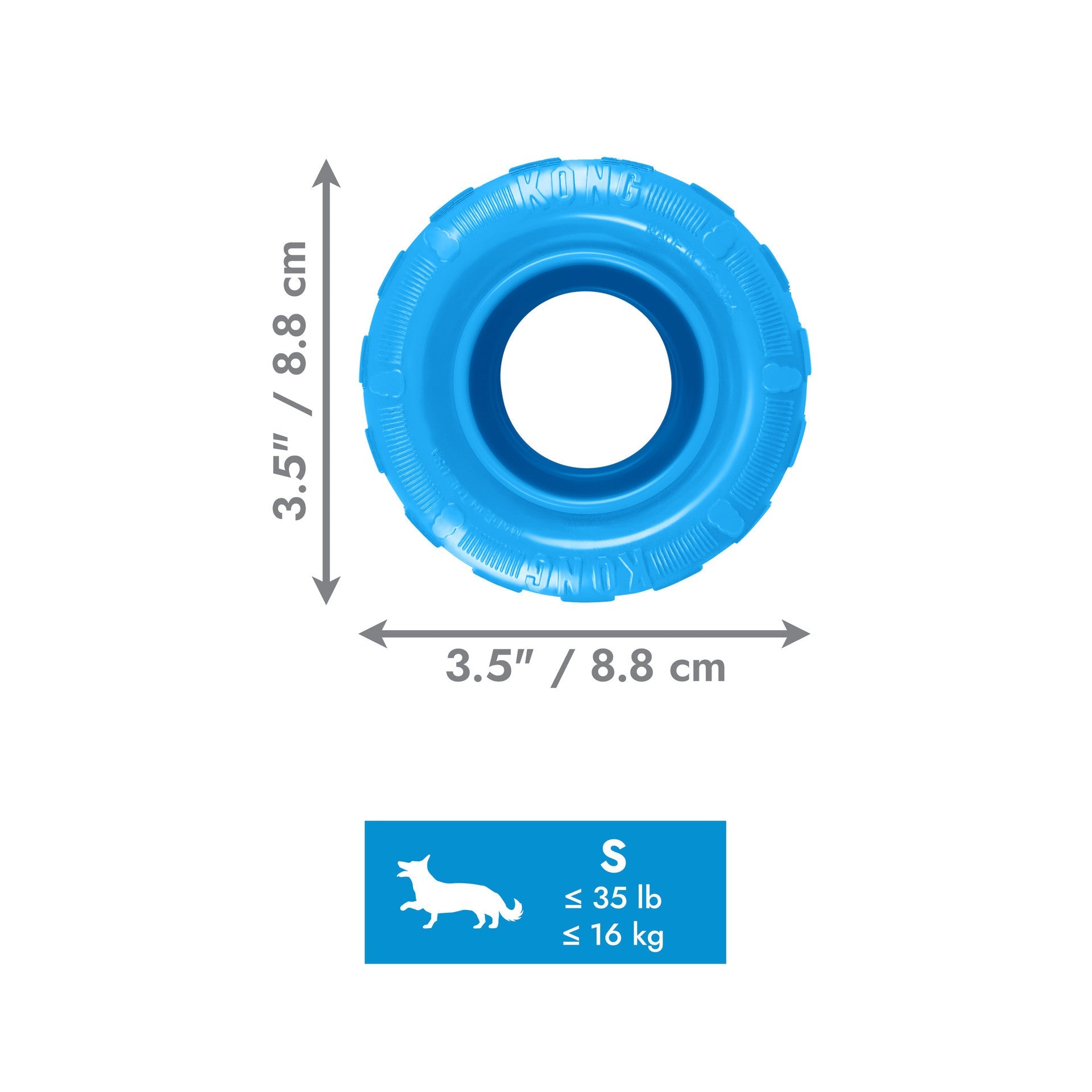 KONG Puppy Tires Blue