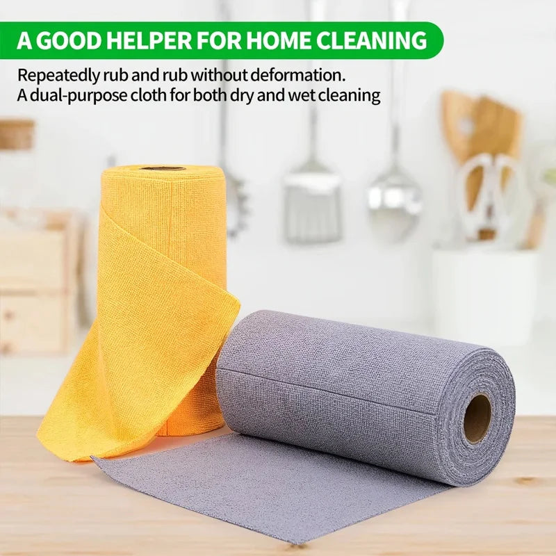 Thickened Microfiber Dishcloth Oil-Resistant for Kitchen Cleaning