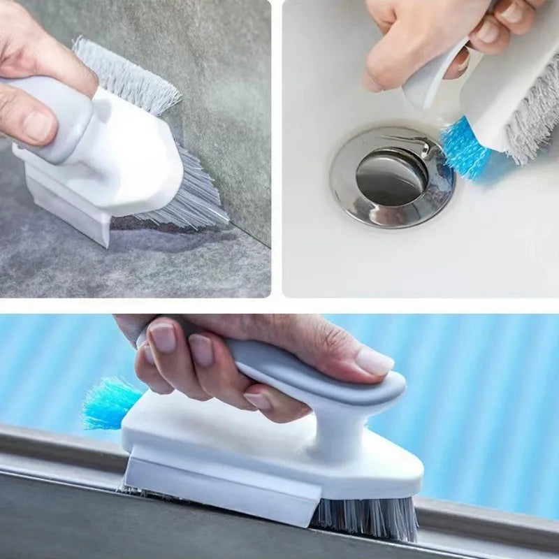 Deep Gap Cleaning Brush for Tiles Grout Corners with Ergonomic Handle