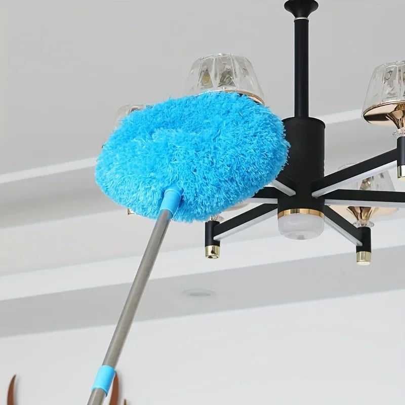 Chicken Feather Duster – Antistatic Household Dust Cleaning Tool with Fan Blade Design