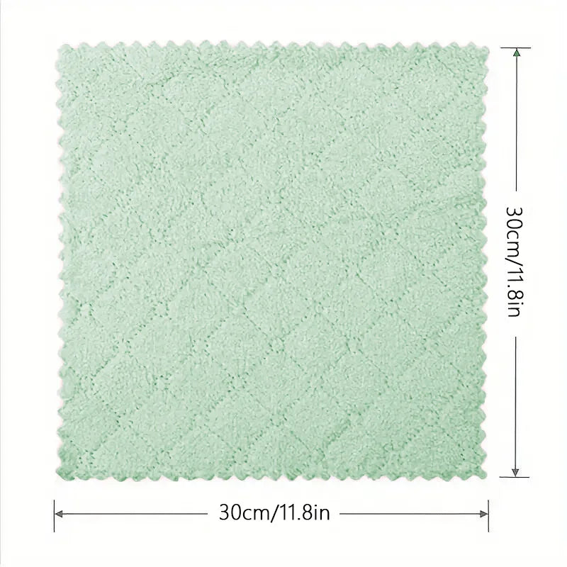 Dual-Sided Dish Cloths – Reusable Absorbent Quick-Dry Rags for Kitchen and Countertops