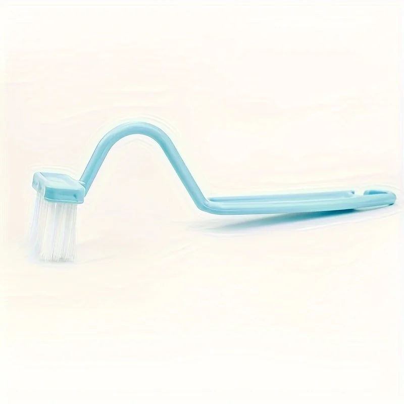 3-Piece V-Shaped Toilet Brush Set – Wall-Mounted Manual Design for Effective Bathroom Corner Cleaning