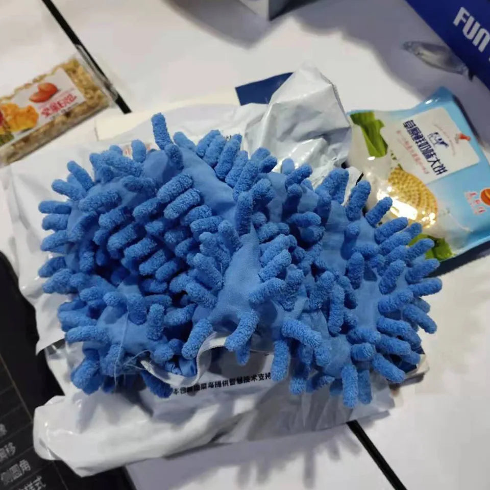 Chenille Dust Mop Slippers – Lazy Home Floor Cleaning Shoes with Water Absorption