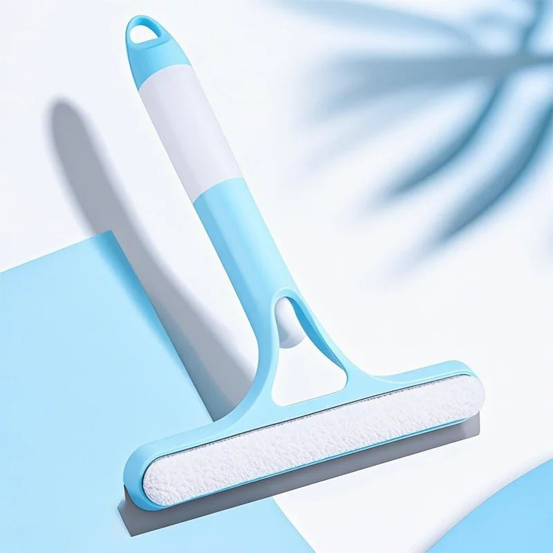 3-in-1 Window Cleaning Kit with Scrubber Squeegee Spray Bottle