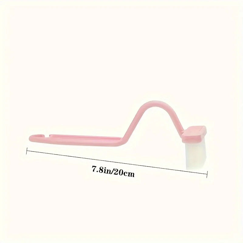 3-Piece V-Shaped Toilet Brush Set – Wall-Mounted Manual Design for Effective Bathroom Corner Cleaning