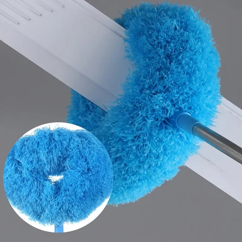 Chicken Feather Duster – Antistatic Household Dust Cleaning Tool with Fan Blade Design
