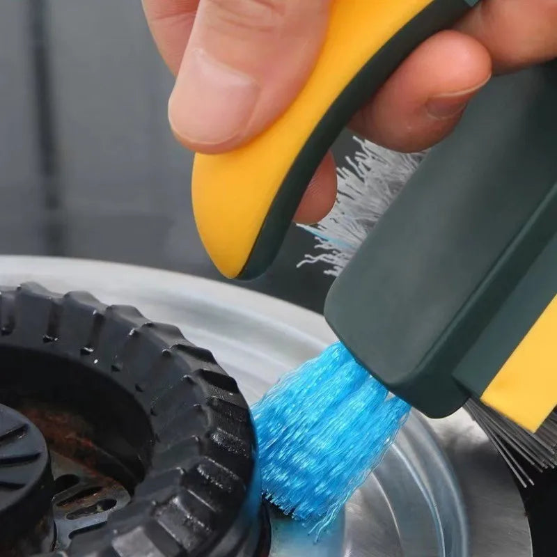 Deep Gap Cleaning Brush for Tiles Grout Corners with Ergonomic Handle