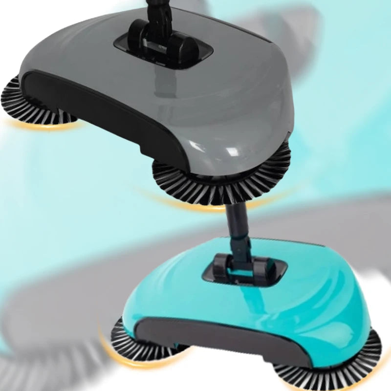 Hand Push Sweeper Mop – Household Cleaning Broom with Dustpan Handle