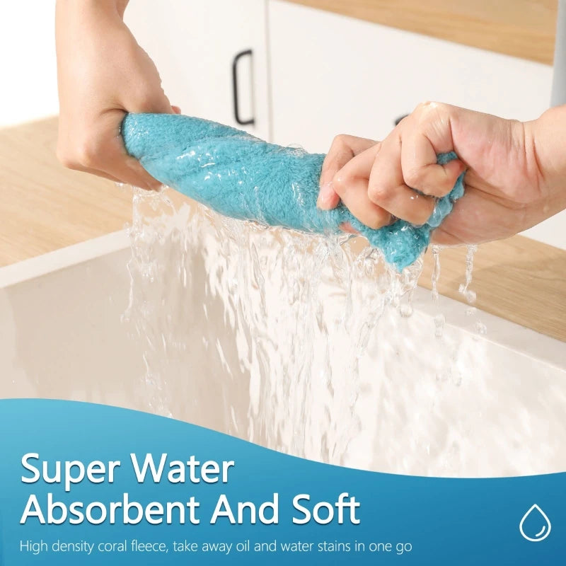 12/18pcs Soft Absorbent Household Cleaning Set for Home Use