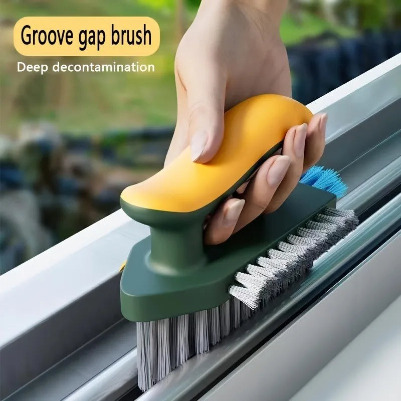 Deep Gap Cleaning Brush for Tiles Grout Corners with Ergonomic Handle