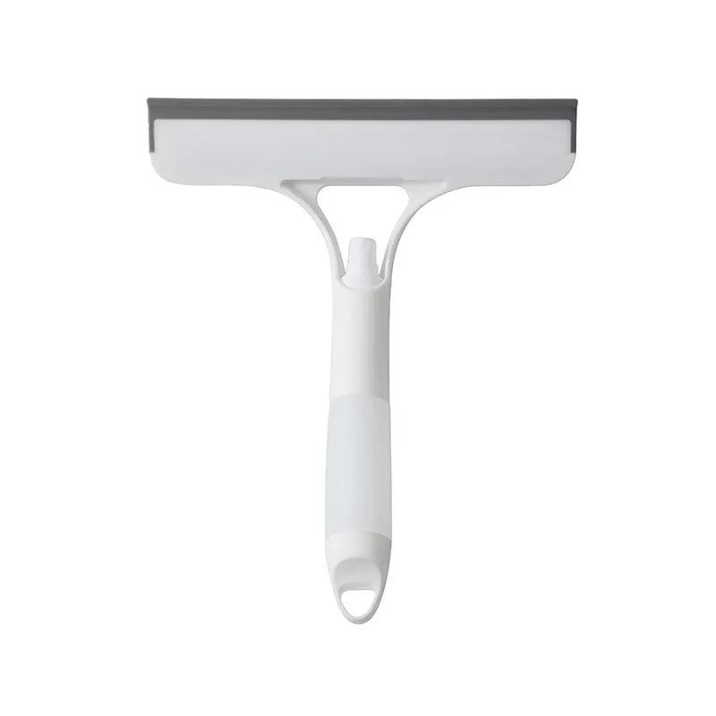 3-in-1 Window Squeegee with Spray Bottle Microfiber Scrubber