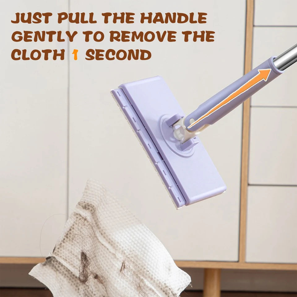 Paper Towel Replacement Mop – Strong Stick Wet and Dry Mop for Windows and Floors