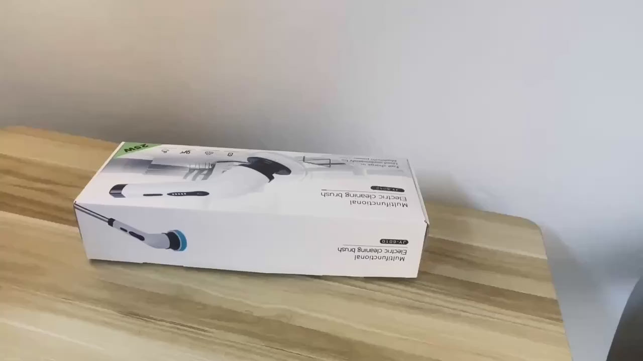 Electric Rotating Floor Scrubber Rechargeable with 9 Brush Heads